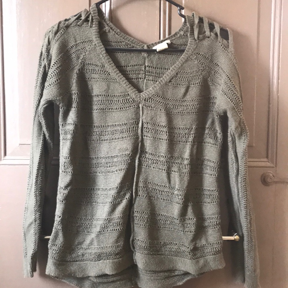 Open stitch sweater